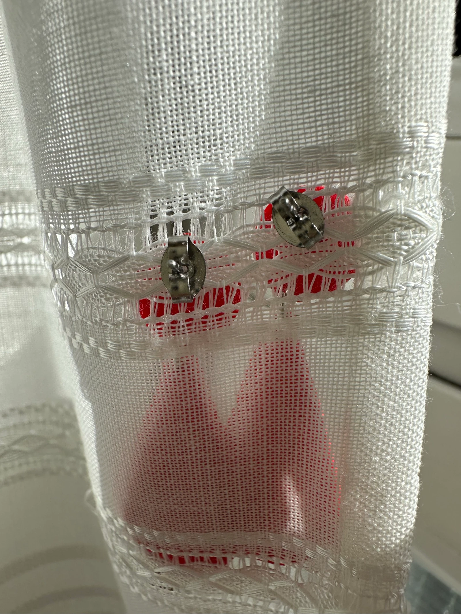 Red handmade earrings – photo 2